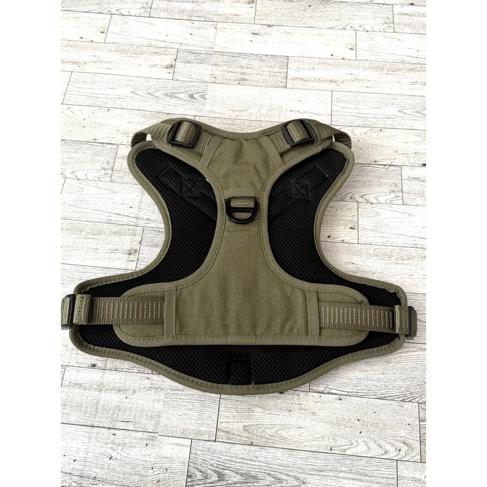 KONG Ultra Durable Tactical Dog Harness Double Handle Vest Green Medium